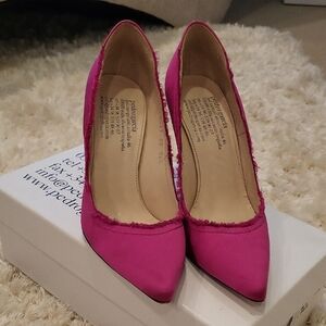 Pedro Garcia Satin Fuchsia Women's Heels